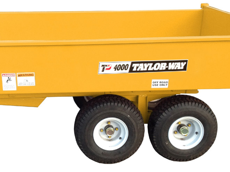 1.5 Ton Dump Trailer-Yellow